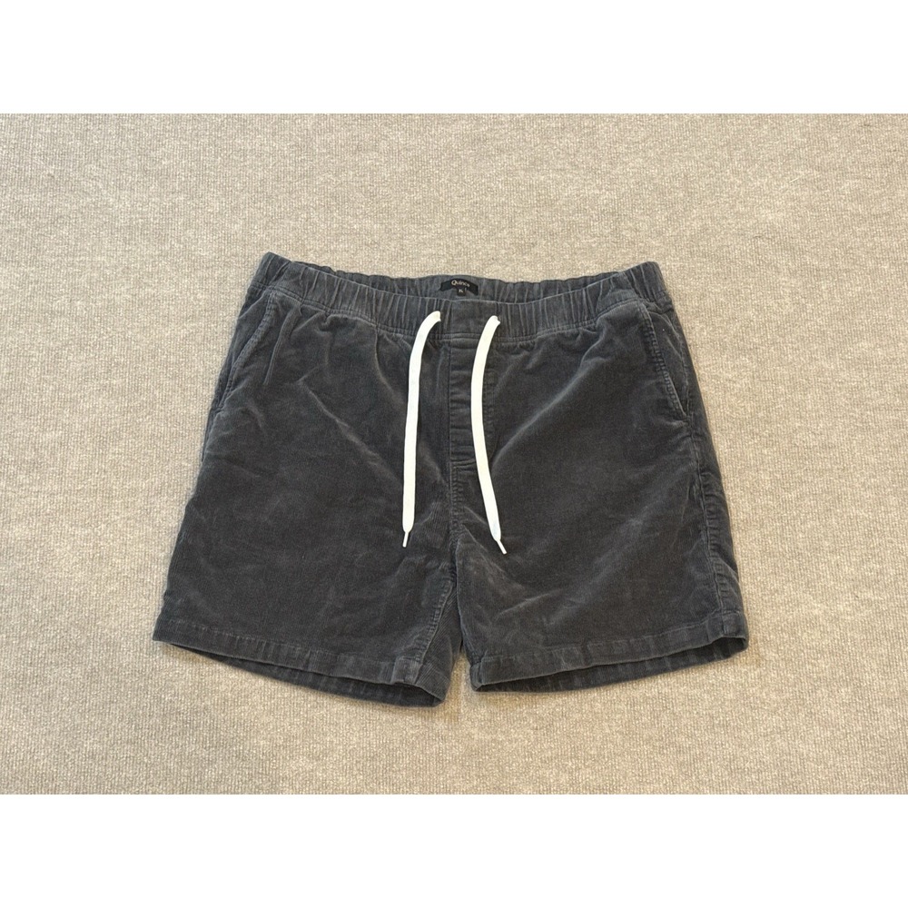 Quince Organic Stretch Corduroy Charcoal Gray Size XL Cozy Casual